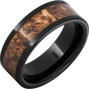 Black Diamond Ceramic™ Ring With Distressed Copper Inlay