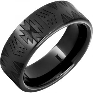 Western Heritage™ Navajo Blanket Pattern Black Diamond Ceramic™ Ring