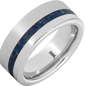 Serinium® Men's Ring with Lapis Lazuli Inlay