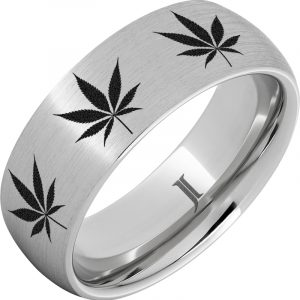 Serinium® Cannabis Engraved Ring