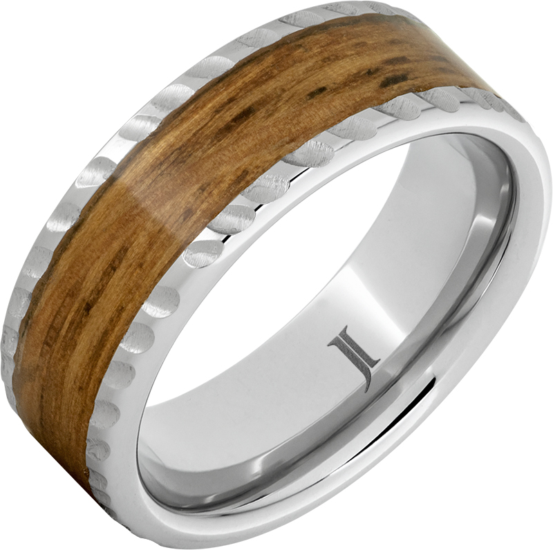 Barrel Aged™ SeriniumÂ® Ring with Single Malt Scotch Wood Inlay