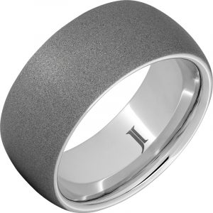 Serinium® Men's Ring with Sandblast Finish