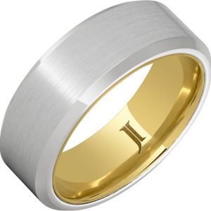 Serinium® 10K Hidden Gold Satin Ring