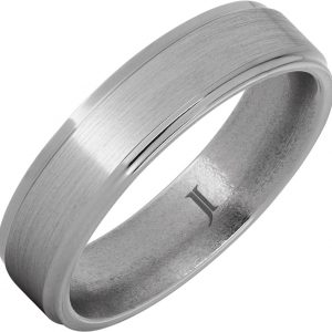 Aerospace Grade Titanium™ Satin Ring with Recessed Edges