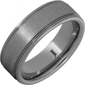 Rugged Tungsten™ Ring with Stone Finish