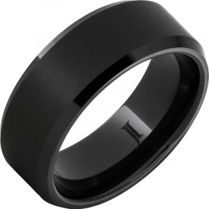 Black Diamond Ceramic™ Ring with Sandblast Finish