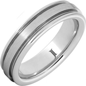 Sernium® Grooved Ring with Satin Finish