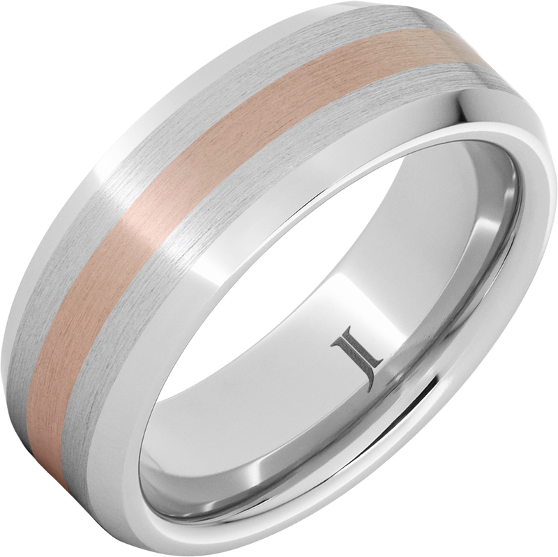 Endeavor - Serinium® 14K Rose Gold Inlay Ring