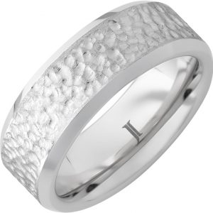 Sernium® Beveled Ring with Hammer Finish