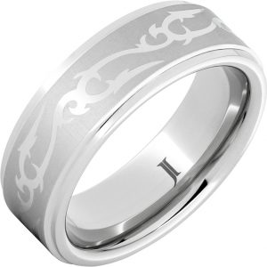 Serinium® Ring with Celtic Thorn Engraving