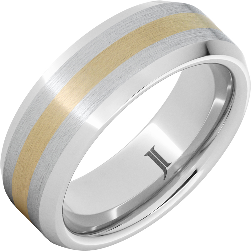 Serinium® 14K Yellow Gold Inlay Ring