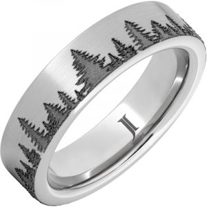 Serinium® Forest Scene Ring with Satin Finish