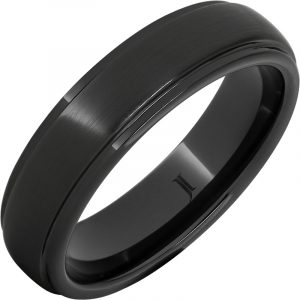 Black Diamond Ceramic™ Satin Finish Ring