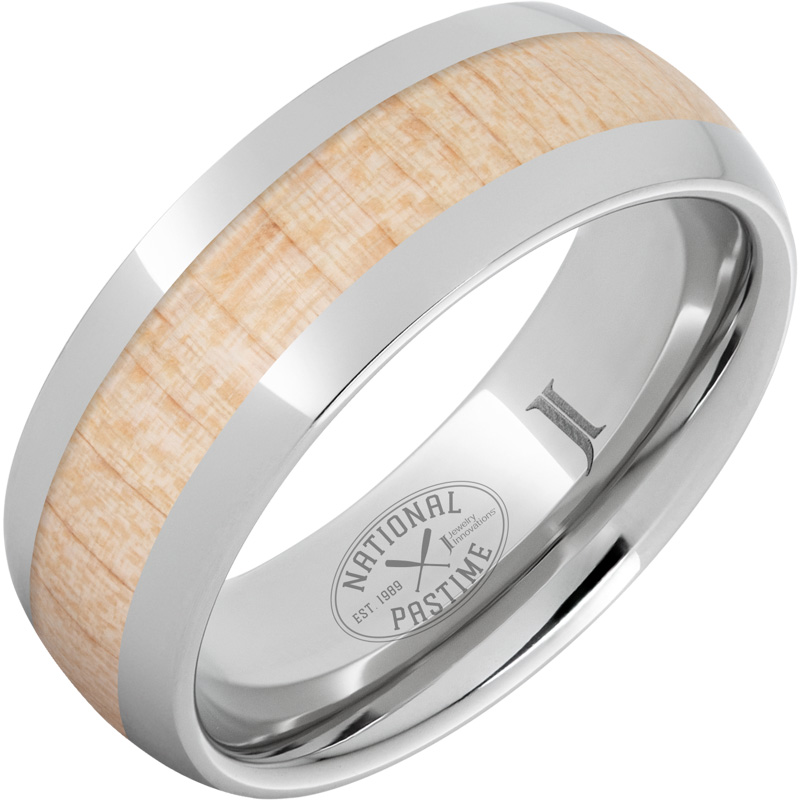 National Pastime Collection™ Serinium® Ring with Vintage Maple Baseball Bat Wood Inlay