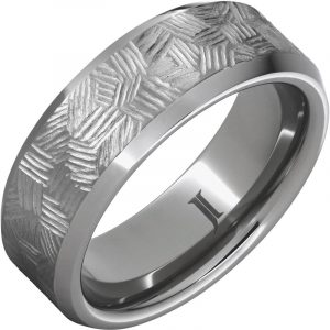 Rugged Tungsten™ Thicket Hand Engraved Ring