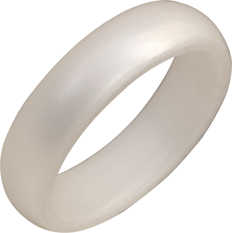 TrūBand™ Silicone Pearl White Ring