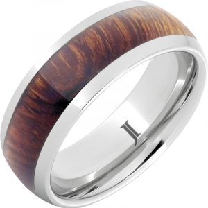 Serinium® Desert Iron Wood Inlay Ring