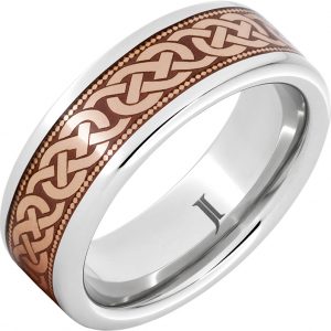 Serinium® Royal Copper™ Ring with Celtic Knot Design