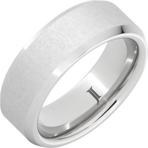 Serinium® Beveled Ring with Satin Finish