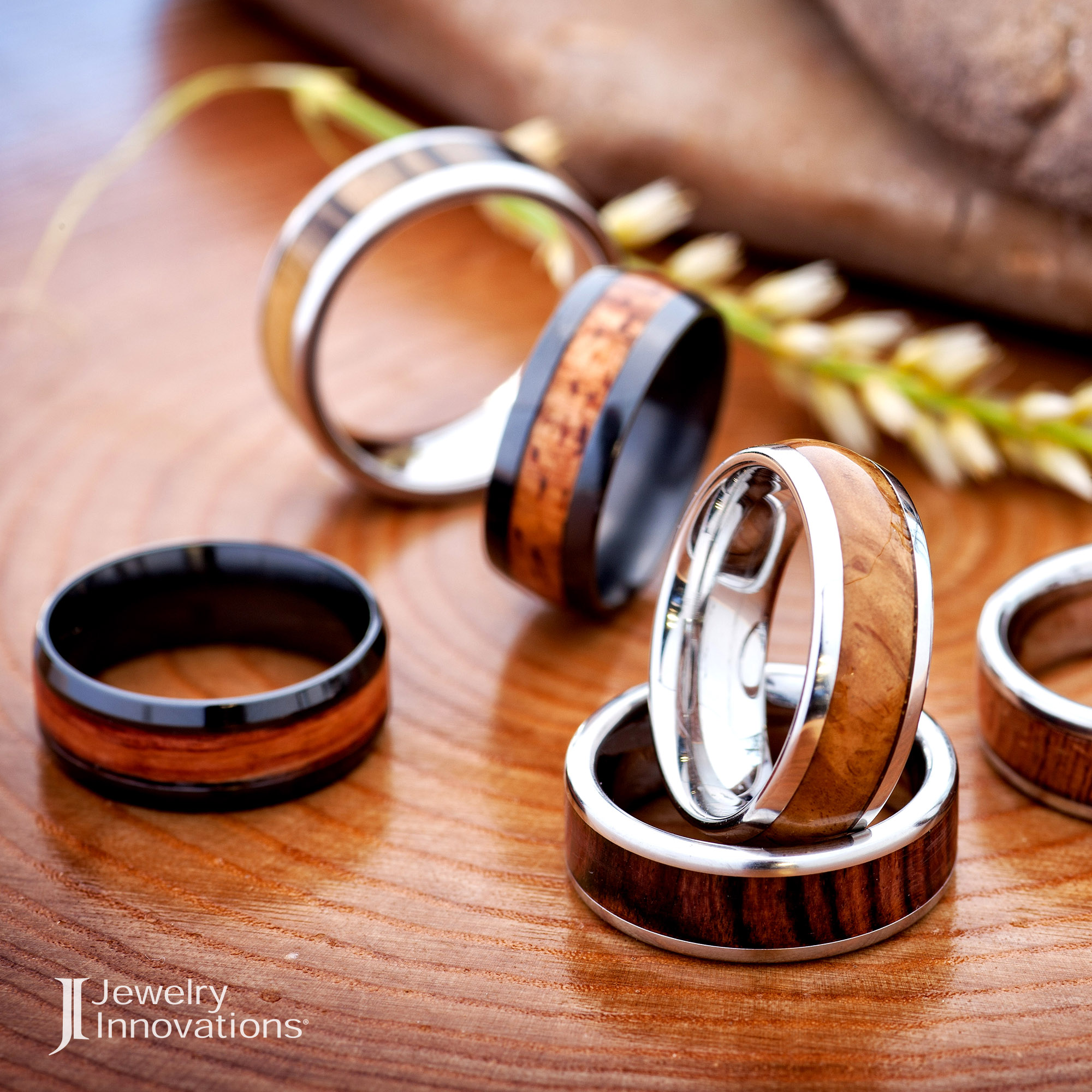 Exotic Wood Wedding Rings
