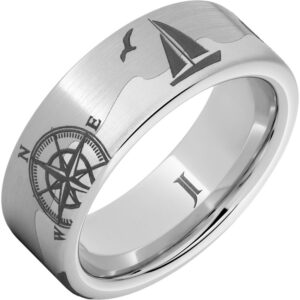 Shipshape - Nautical Symbols Engraved Ring