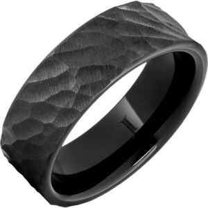 Black Diamond Ceramic™ Men's Thor Ring with Sandblast Finish